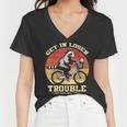 Get In Loser Raccoon Opossum Trash Panda Women's V-Neck T-Shirt