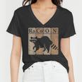 Raccoon Chemistry Lover Women's V-Neck T-Shirt - Fun & Educational