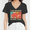 Raccoon Lover Introvert V-Neck T-Shirt for Men & Women