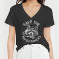 Raccoon Lover V-Neck Shirt for Women - Support Wildlife