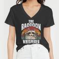 Raccoon Lover Women's V-Neck T-Shirt - Retro Vintage Style