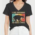 Raccoon For Men Women Raccoon Lover Introvert Women's V-Neck T-Shirt