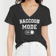 Raccoon Mode Women's V-Neck T-Shirt | Cute Trash Panda Style
