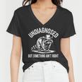 Raccoon V-Neck T-Shirt for Women - Quirky Cowboy Design - Humor Tee