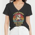 Raccoon Vintage V-Neck T-Shirt - Fun Trash for Women Lovers