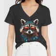 Raccoon Women's V-Neck T-Shirt | Stylish Urban Wildlife Theme