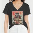 Ramen Noodle Raccoon Women's V-Neck T-Shirt - Fun Anime Flair