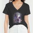 Rats Howling V-Neck T-Shirt | Women's Moon-Themed Tee