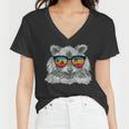 Retro Raccoon Sunglasses | Animal Lover V-Neck Women's T-Shirt