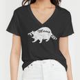 Retro Raccoon Women's V-Neck T-Shirt - Vintage Moon Theme