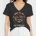 Sarcastic Raccoon Lover Women's V-Neck Tee – Delightful Humor