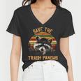 Save The Trash Pandas Raccoon Shirt Raccoon Animal T-Shirt Women's V-Neck T-Shirt