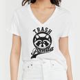 Raccoon Meme V-Neck T-Shirt for Women - Trash Panda Save Theme