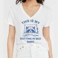 Raccoon Sarcasm Women's V-Neck T-Shirt | Cozy Sleep Vibes