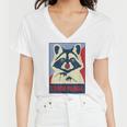 Trash Panda Raccoon Lover Poster Animal Women's V-Neck T-Shirt