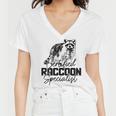 Vintage Raccoon Women's V-Neck T-Shirt - Certified Expert Design