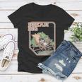 Dream Big Raccoon Women's V-Neck T-Shirt - Quirky Style