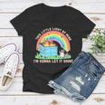 Groovy This Little Light-Of Mine Dumpster Fire Raccoon Women's V-Neck T-Shirt