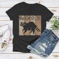 Raccoon Chemistry Lover Women's V-Neck T-Shirt - Fun & Educational
