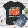 Raccoon Lover Introvert V-Neck T-Shirt for Men & Women