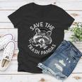 Raccoon Lover V-Neck Shirt for Women - Support Wildlife