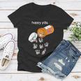 Raccoon Lover Women's V-Neck T-Shirt - Fun Happy Raccoon Design
