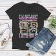 Raccoon Meme Bootleg Women's V-Neck T-Shirt - Fun & Quirky