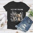 Raccoon & Opossum Drinking Beer Women's V-Neck T-Shirt - Fun Party Theme