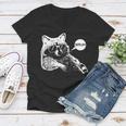 Raccoon Slang Women's T-Shirt - Fun Teen Meme V-Neck