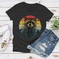 Raccoon V-Neck Women's T-Shirt | Animal Lover's Delight