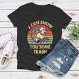 Raccoon Vintage V-Neck T-Shirt - Fun Trash for Women Lovers