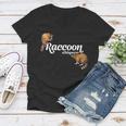 Raccoon Whisperer Women's V-Neck | Cute Raccoon Lover Tee