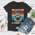 Retro Raccoon Women's V-Neck T-Shirt | Vintage Style for All