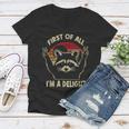 Sarcastic Raccoon Lover Women's V-Neck Tee – Delightful Humor