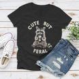 Sarcastic Raccoon Women's V-Neck T-Shirt - Small - Fun & Cheeky