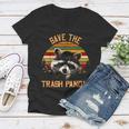 Save The Trash Pandas Raccoon Shirt Raccoon Animal T-Shirt Women's V-Neck T-Shirt