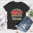 Trash Panda Spirit Animal Women's V-Neck T-Shirt for Raccoon Lovers