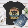 Vintage Raccoon Lovers Women's V-Neck T-Shirt - Fun & Nostalgic