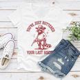 Cowboy Raccoon Women's V-Neck T-Shirt - Humorous Statement