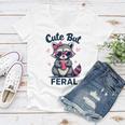 Cute Raccoon V-Neck T-Shirt for Women - Funny Summer Style