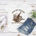 Not My Trash Not My Dumpster Sarcastic Raccoon Women's V-Neck T-Shirt