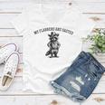 Raccoon Cowboy Women's V-Neck T-Shirt - Playful Humor - Wild West Fun