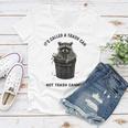 Raccoon Women's V-Neck T-Shirt - Fun Slogan Trash Can Humor