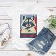 Trash Panda Raccoon Lover Poster Animal Women's V-Neck T-Shirt