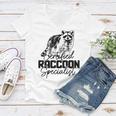 Vintage Raccoon Women's V-Neck T-Shirt - Certified Expert Design
