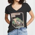 Dream Big Raccoon Women's V-Neck T-Shirt - Quirky Style