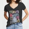 Feral Raccoon Meme V-Neck T-Shirt - Women's Trash Team Style