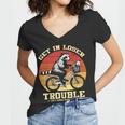 Get In Loser Raccoon Opossum Trash Panda Women's V-Neck T-Shirt