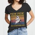Pew Pew Madafakas Raccoon Lover Vintage Retro Women's V-Neck T-Shirt
