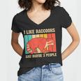 Raccoon Lover Introvert V-Neck T-Shirt for Men & Women